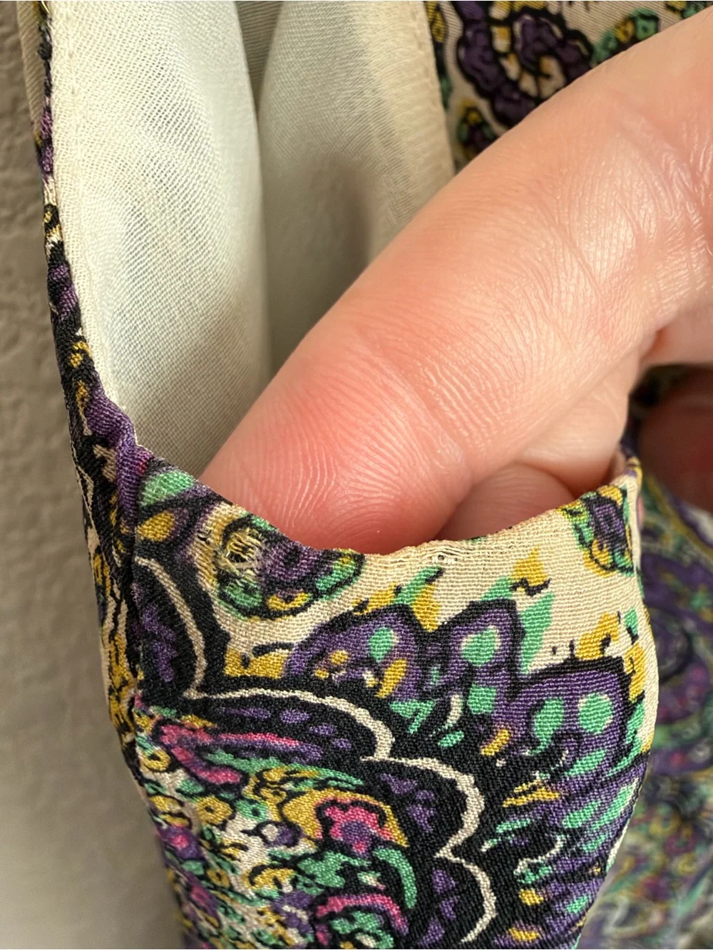 J.Crew Silk Paisley Slip Dress Purple Green Boho Spaghetti Strap Summer Cocktail